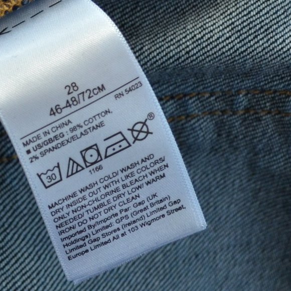 Gap High Waisted Dark Wash Straight Fit Mom Jean Size 28 - Picture 5 of 5